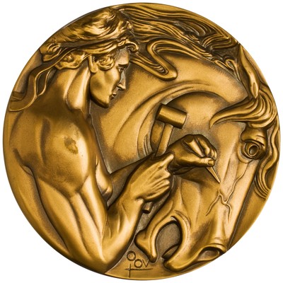 American Numismatic Society: Bronze Medal of Brookgreen Gardens ...