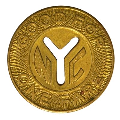 American Numismatic Society: Brass Token of New York City Transit ...