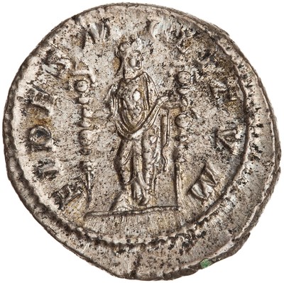 American Numismatic Society: Silver Denarius of Macrinus, Rome, AD 217 ...