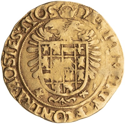 SPANISH NETHERLANDS - DUCHY OF BRABANT - CHARLES V Couronne d'or au soleil  1544 Anvers fwo_376607 World coins