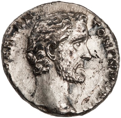 American Numismatic Society: Silver Denarius of Antoninus Pius, Rome ...