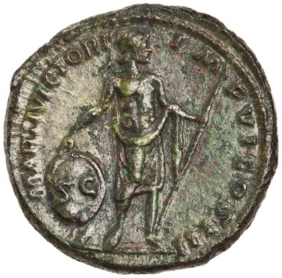 American Numismatic Society: Bronze As of Marcus Aurelius, Rome, AD 173 ...