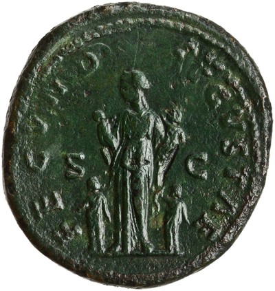 American Numismatic Society: Bronze Sestertius of Marcus Aurelius, Rome ...