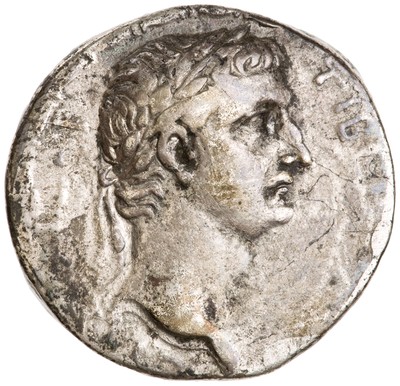 American Numismatic Society: Silver Tetradrachm of Tiberius/Divus