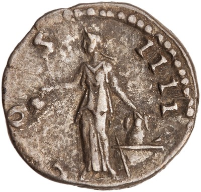 American Numismatic Society: Silver Denarius of Antoninus Pius, Rome ...