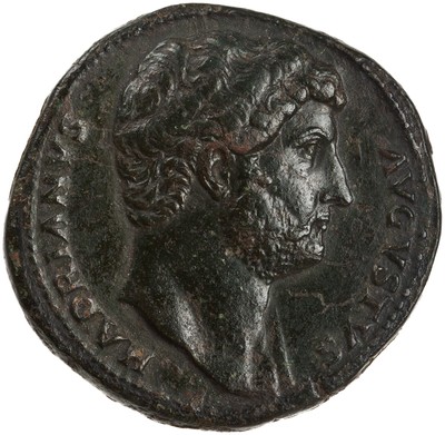 American Numismatic Society: Bronze Sestertius of Hadrian, Rome, AD 125 ...